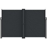  Zložljiva stranska tenda črna 160x1000 cm | Shoptok.si