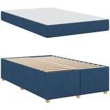  Konstrukcija postelje z vzmetnico Modra 120 x 200 cm blago, (5000126018) | Shoptok.si