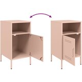  Noćni ormarići 2 kom ružičasti 36x39x68 cm čelik | shoptok.hr