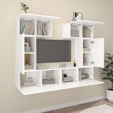  Komplet TV omaric 6-delni bel inženirski les, (20912636) | Shoptok.si