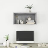  Zidni TV ormarić boja betona 37x37x72 cm od konstruiranog drva | shoptok.hr