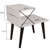 Hanah home cross - black, marble blackmarble nightstand | ePonuda.com