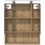  Kupaonski ormar s ogledalom S LED lampica Umjetnička hrastovina | shoptok.hr