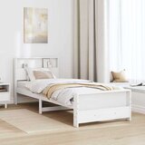  Krevetna konstrukcija Bijelo 100 x 200 cm Masivna borovina | shoptok.hr