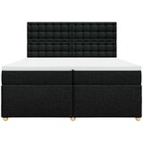  Krevet s oprugama i madracem crni 200x200 cm od tkanine | shoptok.hr