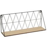 Casa Selección Črna/naravna polica 48 cm – Cene