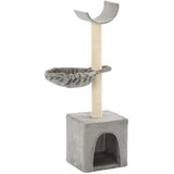  Penjalica za mačke sa stupovima za grebanje od sisala 105 cm siva | shoptok.hr