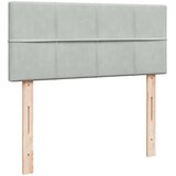 Box spring krevet s madracem svjetlosivi 120x200 cm baršunasti | shoptok.hr