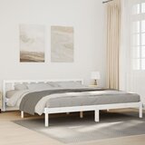 vidaXL Dugi okvir kreveta bez madraca bijeli 200 x 220 cm od borovine Cijene