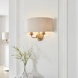  Endon 110726 - Zidna svetiljka HIGHCLERE 2xE14/40W/230V bež/mesing | Eponuda.com