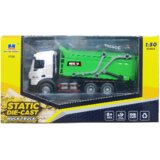  Metalni tovornjak za smeti za igro Huina 1:50 - zelena | Shoptok.si
