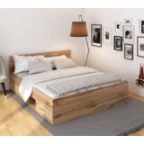 Kondela Postelja, 160x200, hrast wotan, MICHIGAN NEW | Shoptok.si
