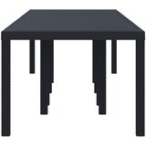  Stol za vrt Antracit 300 x 100 x 73 cm poliratan | shoptok.hr