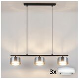 Brilagi LED RGB prigušiva luster AURA LUX 3xGX53/14W/230V Wi-Fi Tuya crna/zadimljena Cene