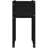  Sadilice 2 kom crne 40x40x81 cm od masivne borovine | shoptok.hr