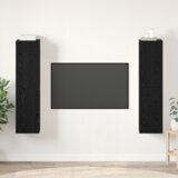 vidaXL Komplet TV omaric s polico 4 pcs Črni hrast 30.5 x 30 x 60 cm u