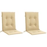  Jastuci za stolice 2 kom prošarano bež 100x50x4 cm od tkanine | shoptok.hr