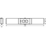 Osram LED prigušiva svetlo za montažu ispod ormarića s utičnicama UNDERCABINET LED/10W/230V crna | Eponuda.com