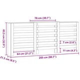  Pokrivač radijatora Crni hrast 205 x 21,5 x 83,5 cm | shoptok.hr