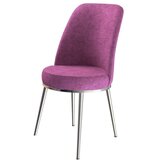 Hanah home set trpezarijskih stolica Dexa 8 kom, ljubičasta tkanina Babyface, hromirane metalne noge | Eponuda.com