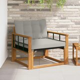  Set vanjskih sofa Čvrsto drvo akacije i Textilene Prirodna | shoptok.hr