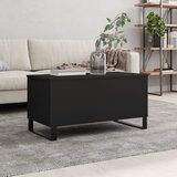 vidaXL Klubska mizica črna 90x44,5x45 cm inženirski les Cene