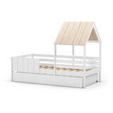 Marckeric Bijela dječja ladica za ispod kreveta 90x190 cm Valka – | shoptok.hr