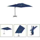  The Living Store Previsni senčnik z aluminijastim drogom 4x3 m sinje moder - Previsni Senčnik, (21743373) Cene