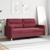  Dvosjed od tkanine crvena boja vina 140 cm | shoptok.hr
