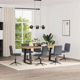  Blagovaonske stolice 6 kom tamnosive baršunaste | shoptok.hr