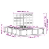  Konstrukcija postelje Voskast rjav 140 x 190 cm, (5000126041) | Shoptok.si