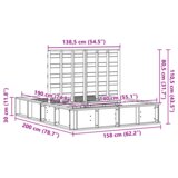  Krevetna konstrukcija Voštano smeđa 140 x 190 cm Masivno drvo | shoptok.hr
