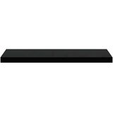  Plutajuće zidne police 2 kom sjajne crne 80 x 23,5 x 3,8 cm MDF | Eponuda.com