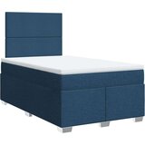 vidaXL Krevet s oprugama i madracem plavi 120 x 200 cm od tkanine | shoptok.hr