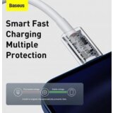 Baseus podatkovni kabel CATLYS-A02 Superior Quick Charge Type C - Lightning 20W 1m - bel | Shoptok.si