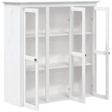  Visoka komoda BODO bijela 115,5x43x200,5 cm od masivne borovine | shoptok.hr
