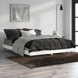  Okvir kreveta visoki sjaj bijeli 135 x 190 cm konstruirano drvo | shoptok.hr