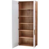 Voleo garderobna omara bela, barve hrasta | Shoptok.si