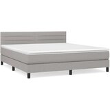  Krevet box spring s madracem svjetlosiva 160x200 cm tkanina | shoptok.hr