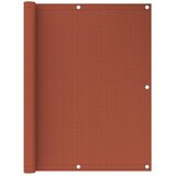 vidaXL Balkonski zastor boja cigle 120 x 500 cm HDPE | shoptok.hr
