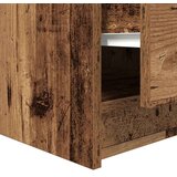 vidaXL Kavna mizica s predali starega lesa 100x100x40 cm | Shoptok.si