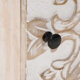  Nočna omarica Bela 40 x 33,5 x 46 cm Masiven les manga, (5000209715) | Shoptok.si