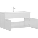Ormarić s ugrađenim umivaonikom visoki sjaj bijeli drvena | shoptok.hr