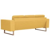  2-dijelni set sofa od tkanine žuti | shoptok.hr