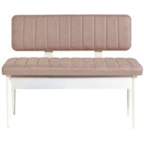 Woody Fashion Trpezarijska klupa Vina Bank 110x85x40cm Bijelo-Bež Cijene