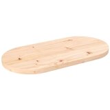 vidaXL Mizna plošča 70x35x2,5 cm trdna borovina ovalna Cene