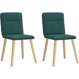 Maison Chic Jedilni stoli - Vzorci stoli 2 kosa temno zeleno blago A558, (22032122) | Shoptok.si