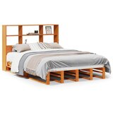Krevet s regalom za knjige bez madraca 120x190 cm masivno drvo | Eponuda.ba
