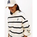 Tommy Hilfiger Sweater majica ecru/prljavo bijela / crna | shoptok.hr