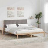 vidaXL Krevetna konstrukcija Smeđa 180 x 200 cm Čvrsto borovo drvo | shoptok.hr